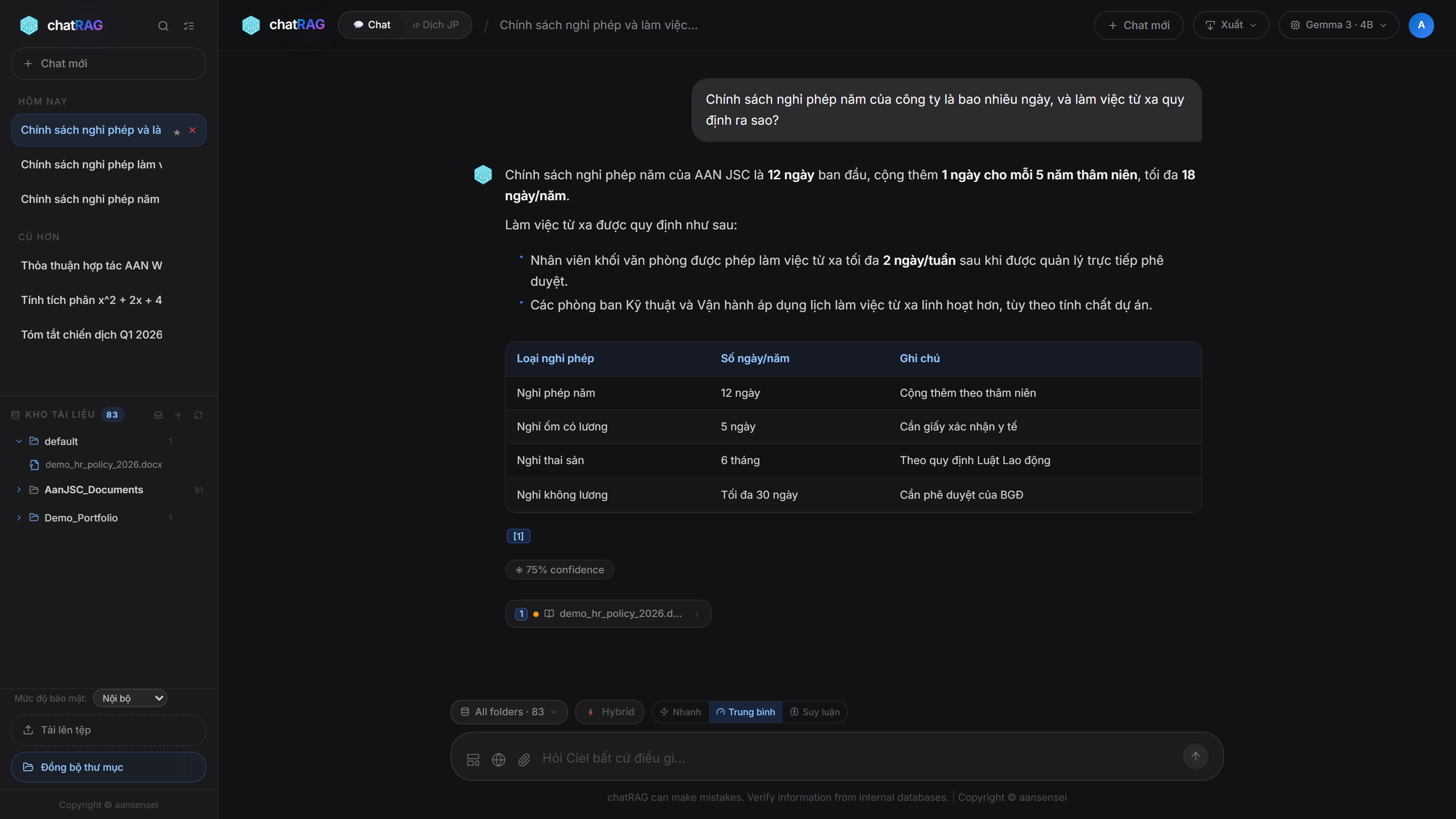 ChatRAG Preview